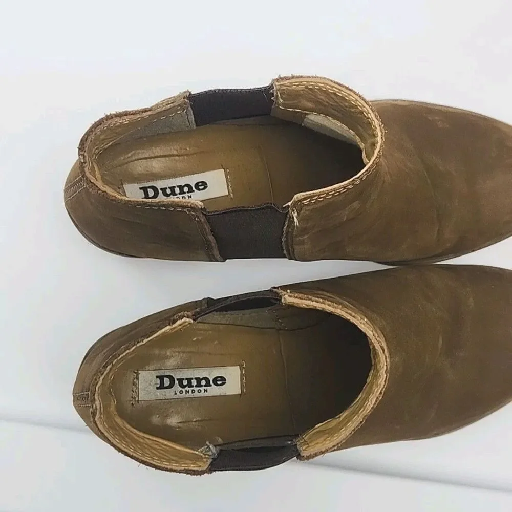 Dune London Pora Ankle Boots Brown Fuede 2.5